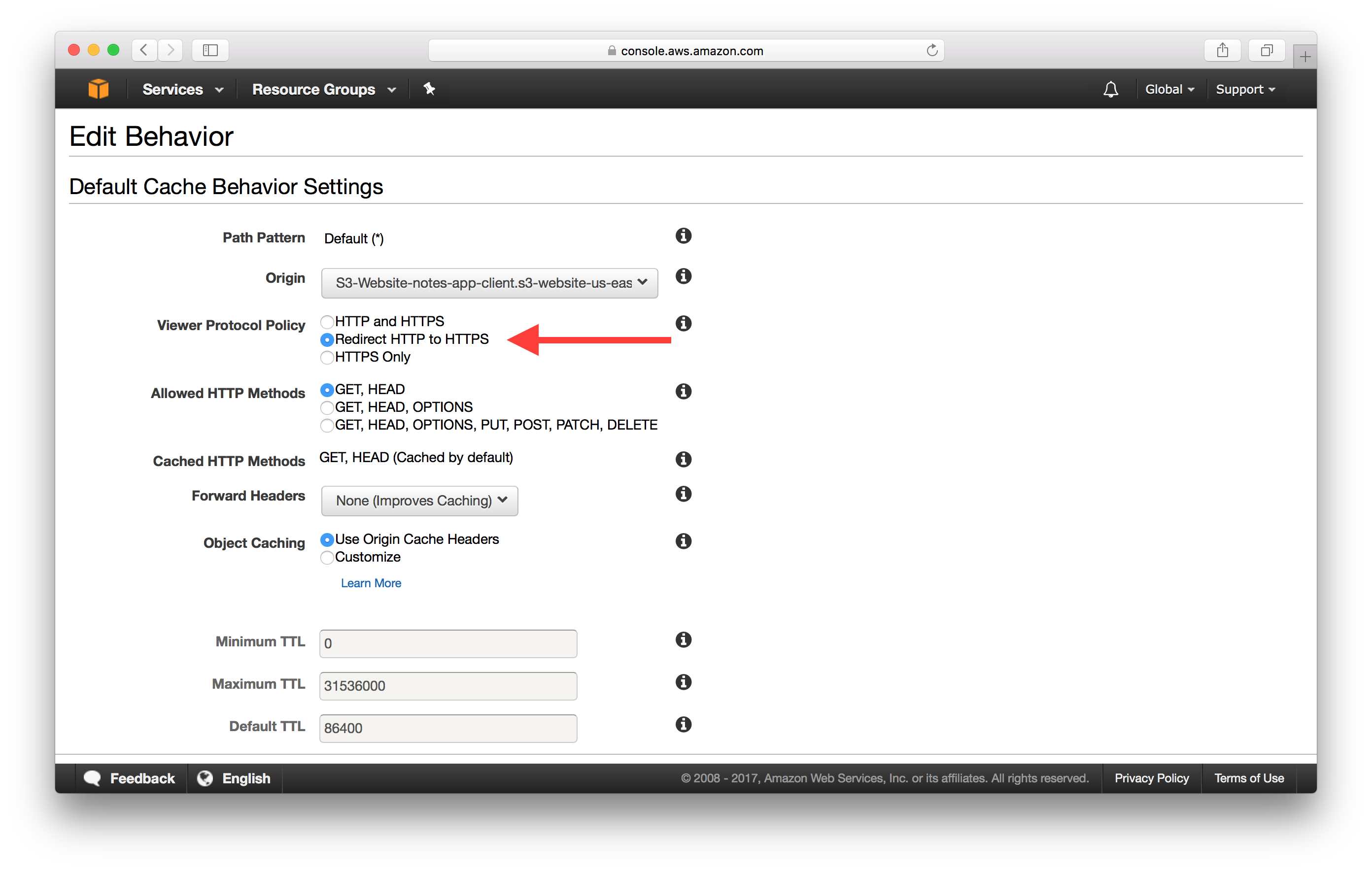 Switch Viewer Protocol Policy screenshot