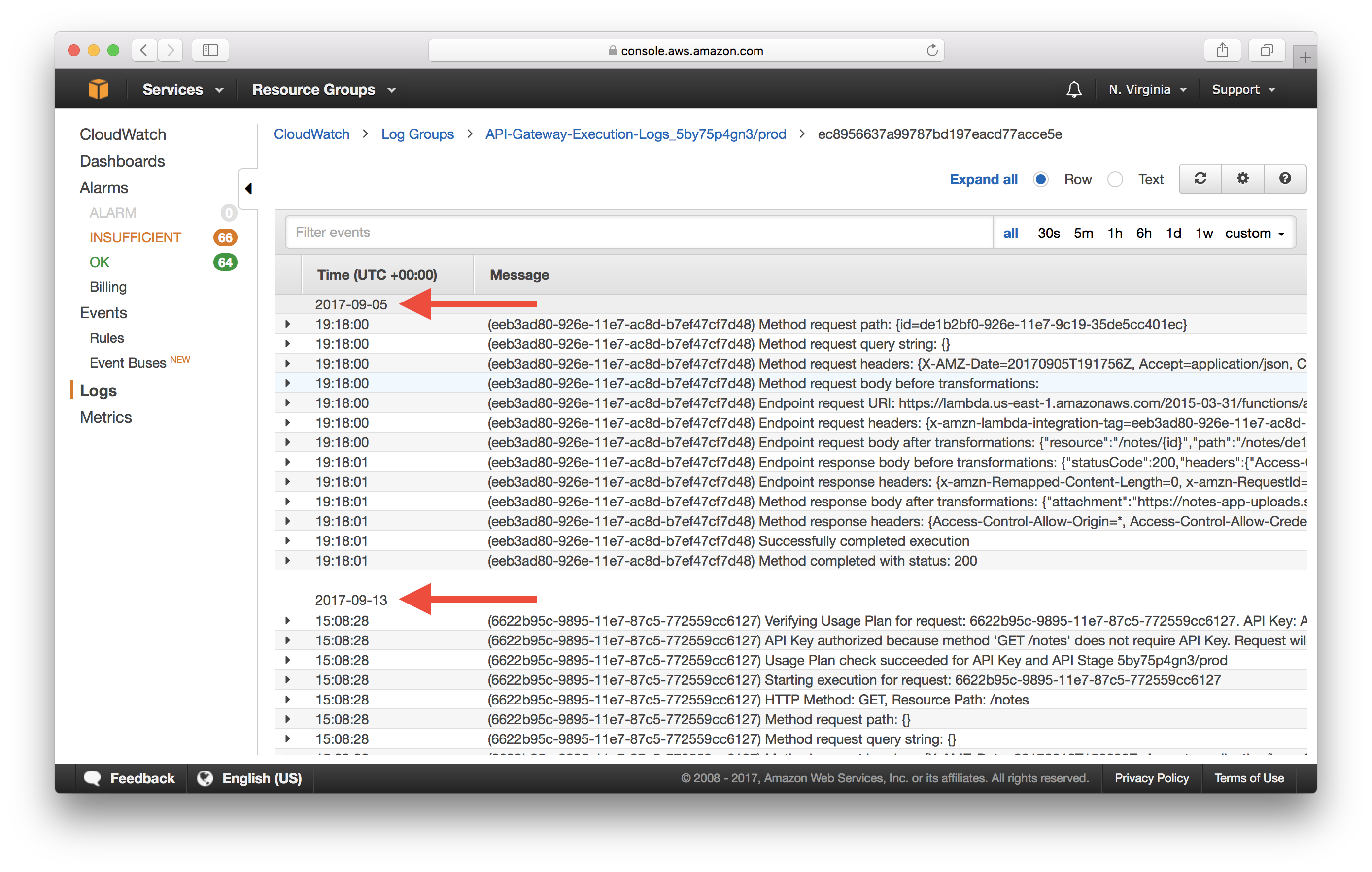 Логс АПИ. Как получить API Key AWS. Как открыть логи API. API Management CLOUDWATCH logs.